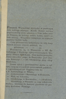 Pamiętnik Warszawski. [1822], [T.1], [Ner 1] (styczeń)