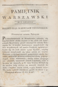 Pamiętnik Warszawski. 1823, T.6, [ner 4] (5 grudnia)