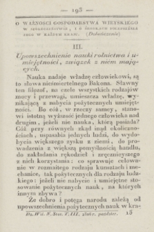 Dziennik Wileński. Nauki Stosowane do Rolnictwa, Rękodzieł, Sztuk, Rzemiosł, Gospodarstwa, i Handlu. T.3 (październik 1826)