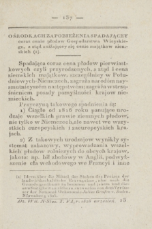 Dziennik Wileński. Nauki Stosowane do Rolnictwa, Rękodzieł, Sztuk, Rzemiosł, Gospodarstwa, i Handlu. T.7 (wrzesień 1828)