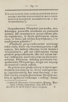 Dziennik Wileński. Nauki Stosowane do Rolnictwa, Rękodzieł, Sztuk, Rzemiosł, Gospodarstwa, i Handlu. T.9 (sierpień 1829)