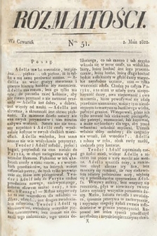 Rozmaitości : oddział literacki Gazety Lwowskiej. 1822, nr 51