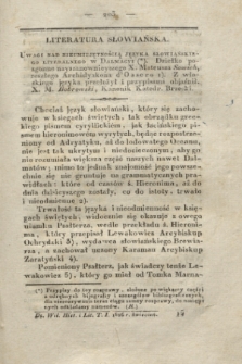 Dziennik Wileński. Historya i Literatura. T.1 (kwiecień 1826)