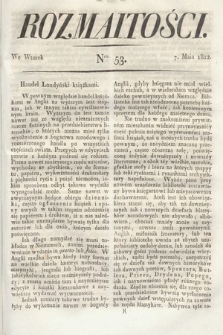 Rozmaitości : oddział literacki Gazety Lwowskiej. 1822, nr 53