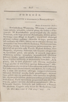 Dziennik Wileński. Historya i Literatura. T.7 (maj 1829)