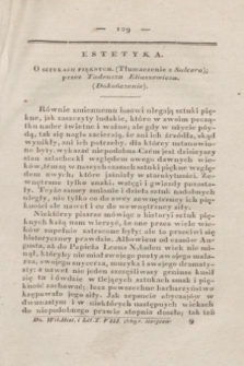 Dziennik Wileński. Historya i Literatura. T.8 (sierpień 1829)