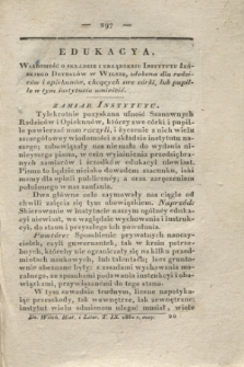 Dziennik Wileński. Historya i Literatura. T.9 (maj 1830) + wkładka