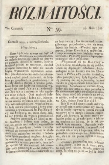 Rozmaitości : oddział literacki Gazety Lwowskiej. 1822, nr 59
