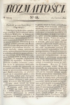 Rozmaitości : oddział literacki Gazety Lwowskiej. 1822, nr 68