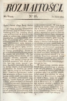 Rozmaitości : oddział literacki Gazety Lwowskiej. 1822, nr 86