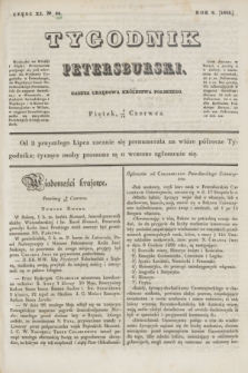 Tygodnik Petersburski : gazeta urzędowa Królestwa Polskiego. R.6, Cz.11, № 44 (19 czerwca 1835)