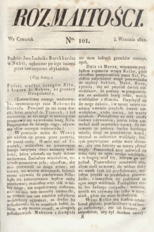 Rozmaitości : oddział literacki Gazety Lwowskiej. 1822, nr 101