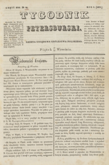 Tygodnik Petersburski : gazeta urzędowa Królestwa Polskiego. R.8, Cz.16, № 72 (29 września 1837)