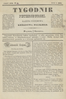 Tygodnik Petersburski : gazeta urzędowa Królestwa Polskiego. R.9, Cz.18, № 99 (28 grudnia 1838)