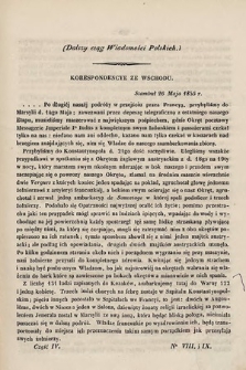 Wiadomości Polskie. R. 1, 1855, cz. 4, nr 8/9 [i.e. 7/8]