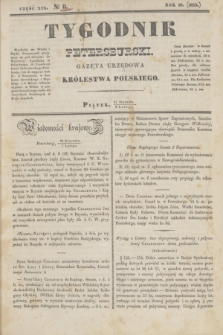 Tygodnik Petersburski : gazeta urzędowa Królestwa Polskiego. R.10, Cz.19, № 8 (8 lutego 1839)