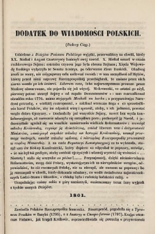 Dodatek do Wiadomości Polskich. 1855, cz. 5