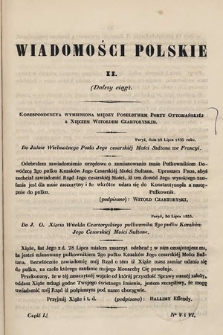 Wiadomości Polskie. R. 2, 1855, cz. 1, nr 5/6