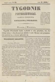 Tygodnik Petersburski : gazeta urzędowa Królestwa Polskiego. R.11, Cz.22, № 68 (15 września 1840)
