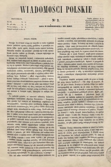 Wiadomości Polskie. R. 3, 1855, nr 2