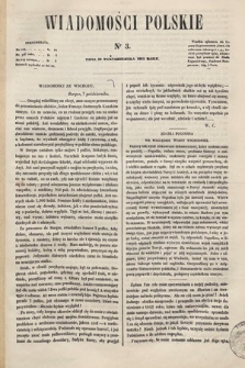 Wiadomości Polskie. R. 3, 1855, nr 3