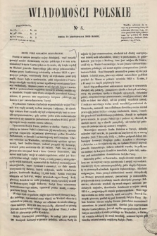 Wiadomości Polskie. R. 3, 1855, nr 4