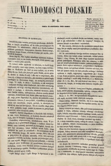 Wiadomości Polskie. R. 3, 1855, nr 6