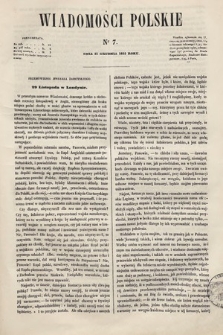 Wiadomości Polskie. R. 3, 1855, nr 7