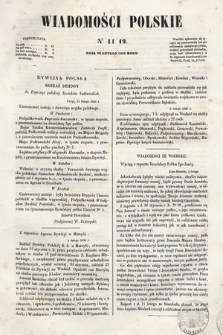 Wiadomości Polskie. R. 3, 1856, nr 11/12