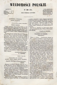 Wiadomości Polskie. R. 3, 1856, nr 30