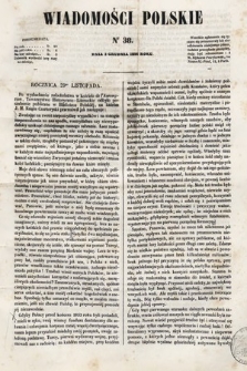 Wiadomości Polskie. R. 3, 1856, nr 38