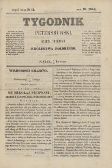 Tygodnik Petersburski : gazeta urzędowa Królestwa Polskiego. R.16, Cz.31, № 11 (21 lutego 1845)