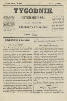 Tygodnik Petersburski : gazeta urzędowa Królestwa Polskiego. R.17, Cz.34, № 66 (11 września 1846)