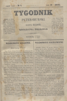 Tygodnik Petersburski : gazeta urzędowa Królestwa Polskiego. R.18, Cz.35, № 4 (2 lutego 1847)