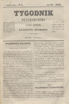 Tygodnik Petersburski : gazeta urzędowa Królestwa Polskiego. R.19, Cz.37, № 4 (28 stycznia 1848)