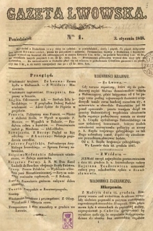 Gazeta Lwowska. 1848, nr 1