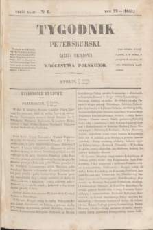 Tygodnik Petersburski : gazeta urzędowa Królestwa Polskiego. R.22, Cz.43, № 6 (4 lutego 1851)