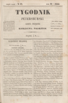Tygodnik Petersburski : gazeta urzędowa Królestwa Polskiego. R.22, Cz.43, № 37 (30 maja 1851)
