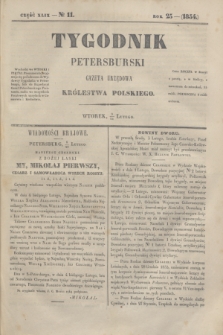 Tygodnik Petersburski : gazeta urzędowa Królestwa Polskiego. R.25, Cz.49, № 11 (21 lutego 1854)