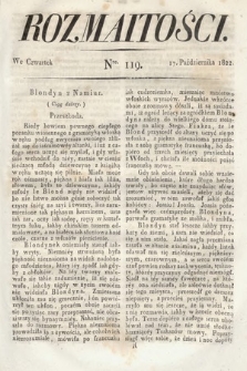 Rozmaitości : oddział literacki Gazety Lwowskiej. 1822, nr 119
