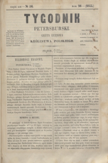 Tygodnik Petersburski : gazeta urzędowa Królestwa Polskiego. R.26, Cz.52, № 56 (3 sierpnia 1855)
