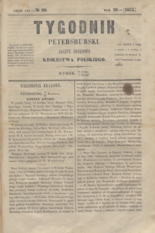 Tygodnik Petersburski : gazeta urzędowa Królestwa Polskiego. R.26, Cz.52, № 99 (1 stycznia 1856)