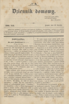 Dziennik domowy. [T.1], № 3 (22 stycznia 1840) + wkładka