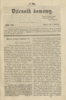 Dziennik domowy. [T.1], № 13 (1 kwietnia 1840) + wkładka