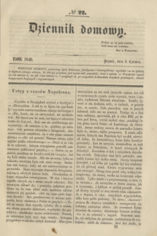 Dziennik domowy. [T.1], № 22 (3 czerwca 1840) + wkładka