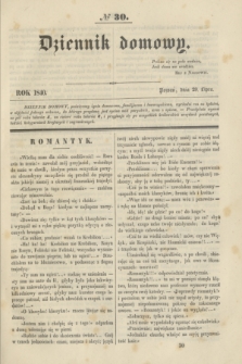 Dziennik domowy. [T.1], № 30 (29 lipca 1840) + wkładka