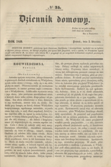 Dziennik domowy. [T.1], № 35 (2 września 1840) + wkładka