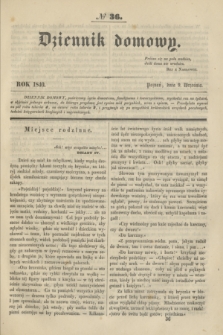 Dziennik domowy. [T.1], № 36 (9 września 1840) + wkładka