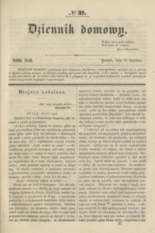 Dziennik domowy. [T.1], № 37 (16 września 1840) + wkładka