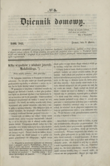 Dziennik Domowy. T.2, № 5 (3 marca 1841) + wkładka